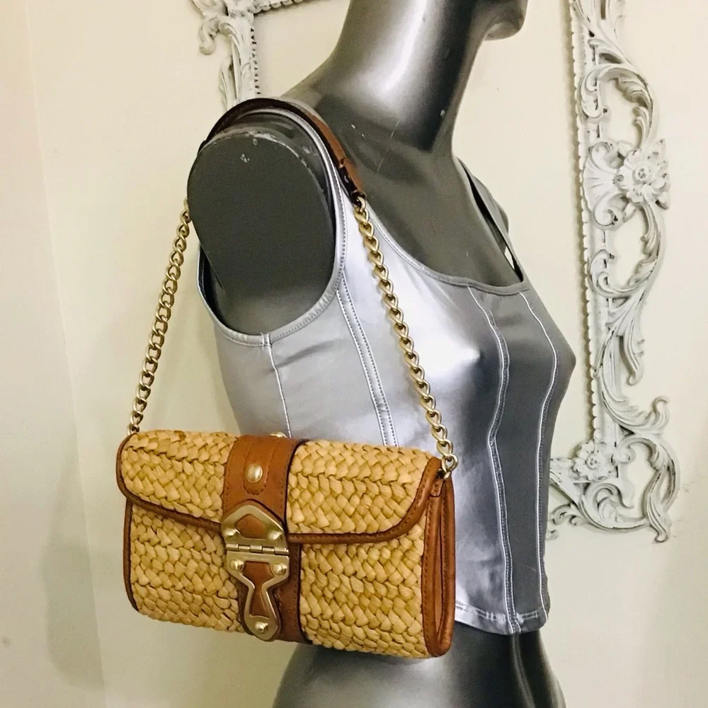 Michael Kors Santorini Straw Clutch - Picture 12 of 13